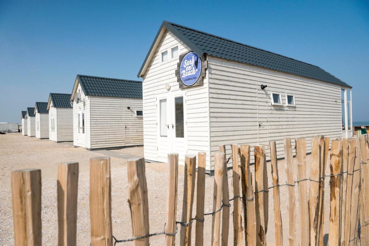 Surf En Beach Strandhuisjes Katwijk aan Zee Kültér fotó